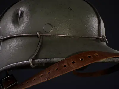 WWII Helmet 3D model