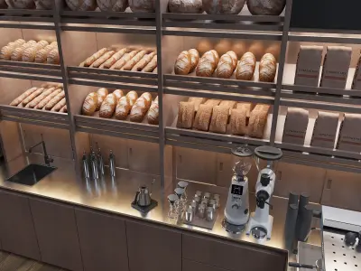 Bakery cafe 3D model