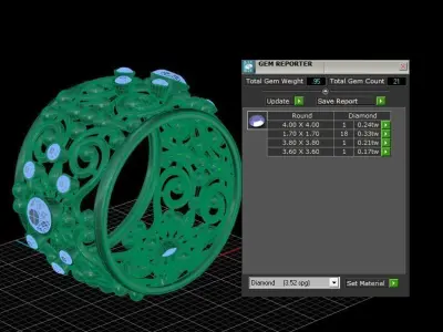 VINTAGE CARVING RING 3D PRINTABLE MODEL 3D print model