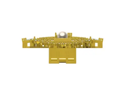 Antique Art Deco Style Brooch 3D print model