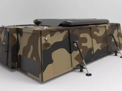 military portable basecamp 3D model
