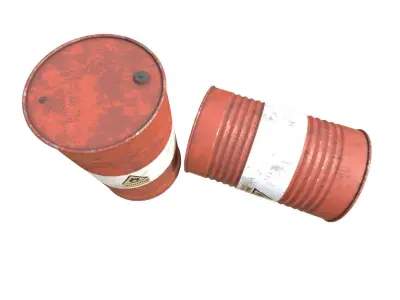 Old Barrel PBR Low-poly 3D model