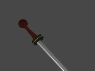 Medievel Sword Low-poly 3D model