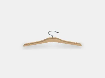 HANGA Childrens coathanger Low-poly 3D model