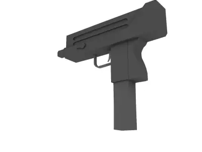 Mac-10 3D-Model gun Free low-poly 3D model