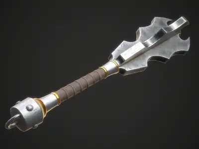 Collection of Maces 4 3D Model Pack