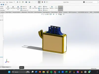 Classic Zippo Lighter 3D Model High Precision Design 3D model