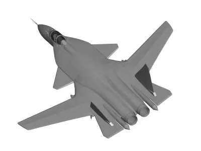 Soukhoi Su 47 Berkut 3D model