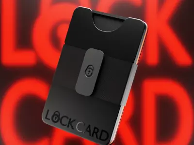 LockCard Wallet 3D Free 3D model