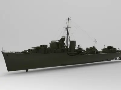 Battleship 3D model 2