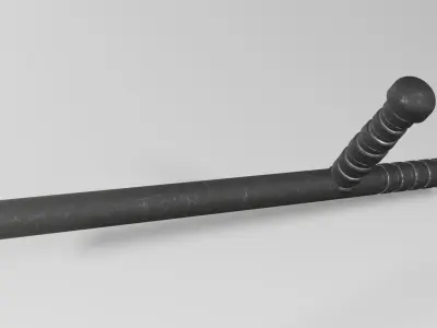 Baton Nightstick Low-poly 3D model