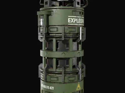 Grenade Concept-2 Low-poly 3D model