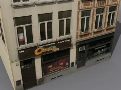 Low Poly Building 03  3D model