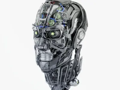 Cyber head 3D model 3D model