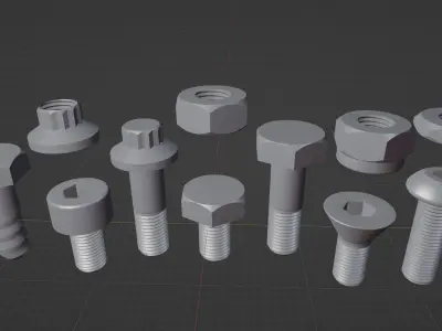 Nuts And Bolts 3d Models - Free Download Free 3D model