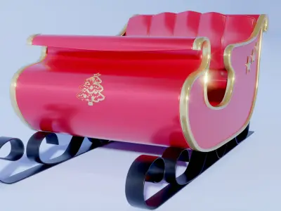 Sleigh 3D model get