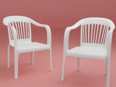 3D Model of a Classic Plastic Chair 3D model