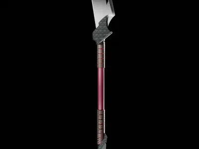 Fantasy Spear  Low-poly 3D model
