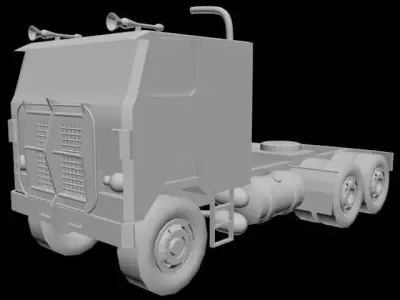 Truck semi Free 3D model by ishathharshika