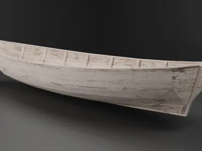 Row boat 3D model