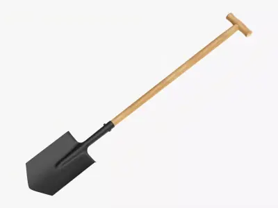 Shovel gardening 04 3D model