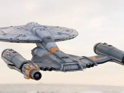 Spaceship KOROLEV Interstellar Class Original Concept Design 3D model