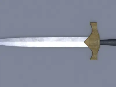 Medieval Sword 2 Low-poly 3D model