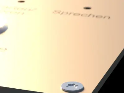 intercom from german train Free low-poly 3D model