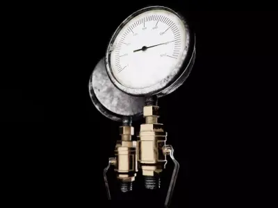 Manometer pressure guage regulator meter 3d model 3D model