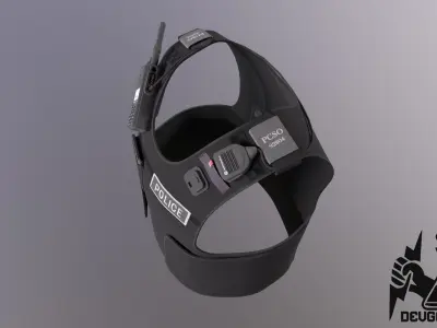 Police Patrol Vest Low-poly 3D model