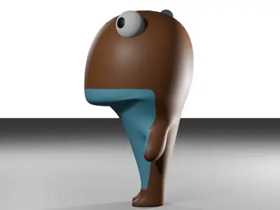 Jug the Dinosaur Low-poly 3D model