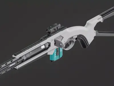 ShotGun-SciFi Low-poly 3D model