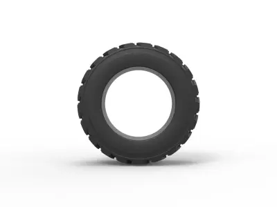 Heavy equipment tire Scale 1 to 25 3D print model