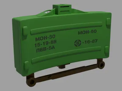 Mine MON-50 Low-poly 3D model