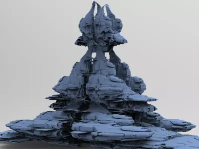 Space Roamer Mining laser Architecture 10  3D model