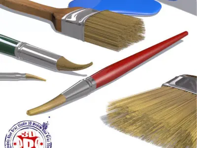 Paint Buckets 3D model