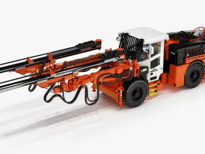 Underground Mining Machines Sandvic 3D model