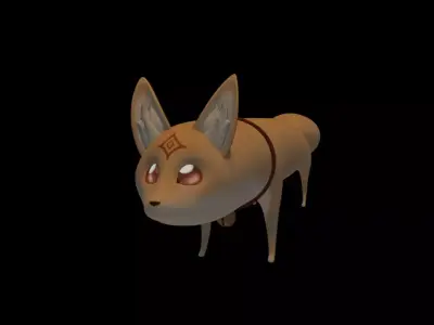 loooooong fox Free 3D model