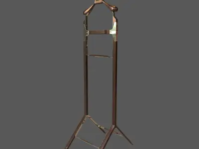 Coat Hanger 3D model Low-poly 3D model
