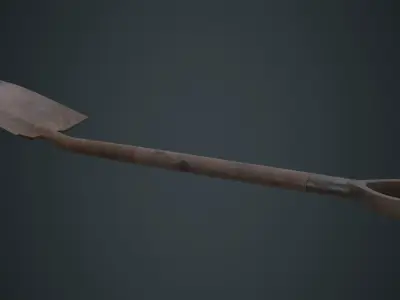 Shovel 1C Low-poly 3D model
