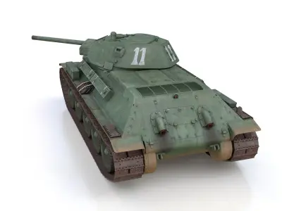 T-34-76 - Model 1941 -Soviet medium tank - 11 3D model