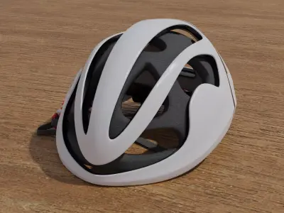BICYCLE HELMET 3D model 2
