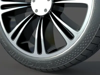 wheel Rim Tire 5 3D model