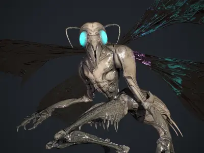 Insect Creature 3 Low-poly 3D model