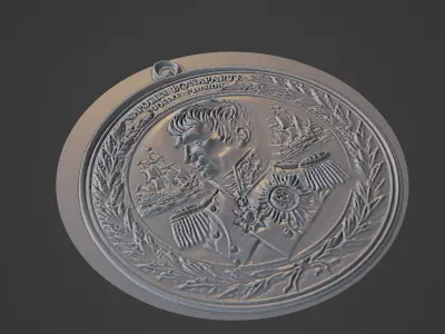 Napoleon Bonaparte Medallion 3D print model purchase