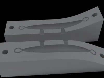 3d model bend  jig lure 3D model