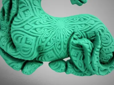 Horse Carving 3D print model