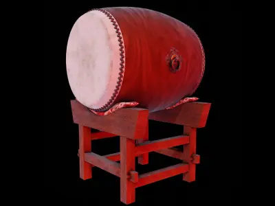 JAPANESE DRUM 3D model