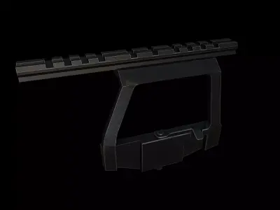 Scope Mount - Attachment- AK Rifles Low-poly 3D model
