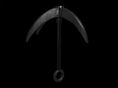 Harpoon Hook Low-poly 3D model